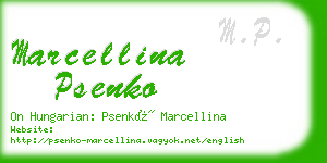 marcellina psenko business card
